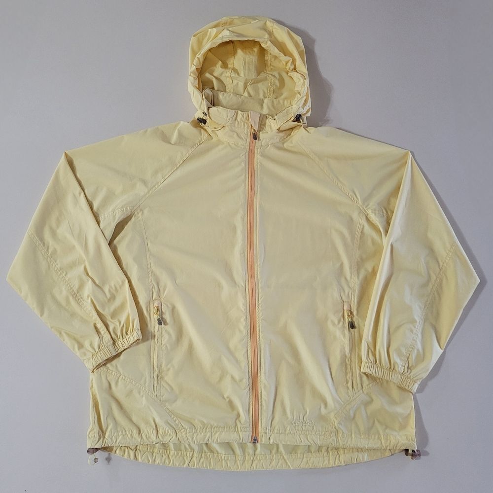 Cabela's Women’s Yellow Zip Front Lightweight Hooded Jacket